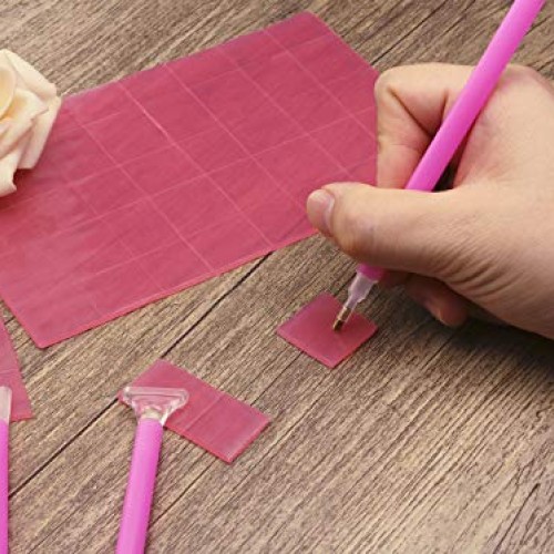 Tupalizy 100PCS 5D Diamond Painting Glue Clay with 6PCS 3 Sizes Di...