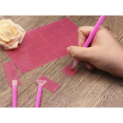 Tupalizy 100PCS 5D Diamond Painting Glue Clay with 6PCS 3 Sizes Di...