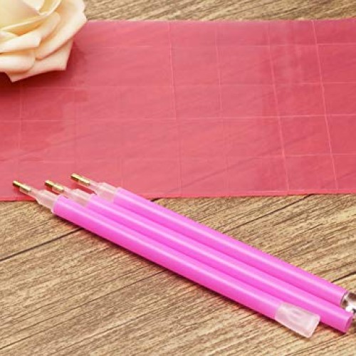 Tupalizy 100PCS 5D Diamond Painting Glue Clay with 6PCS 3 Sizes Di...