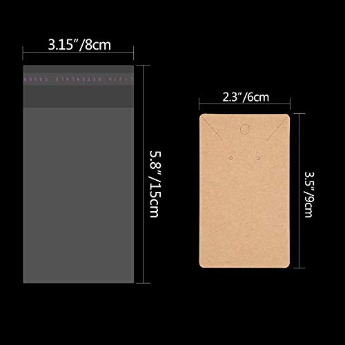 TUPARKA 120 Pack Earring Holder Cards, Necklace Display Cards with...