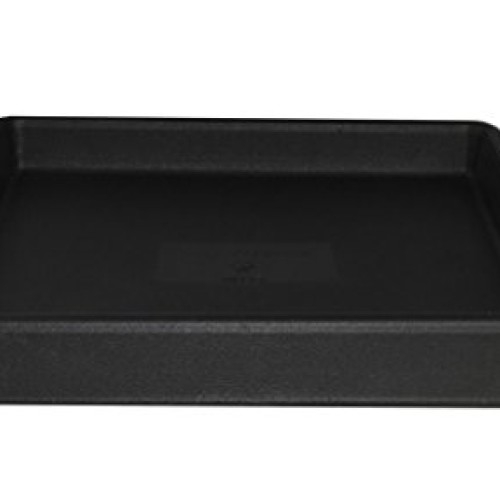 Tusco Products TRSQ15BK Square Saucer, 15-Inch, Black