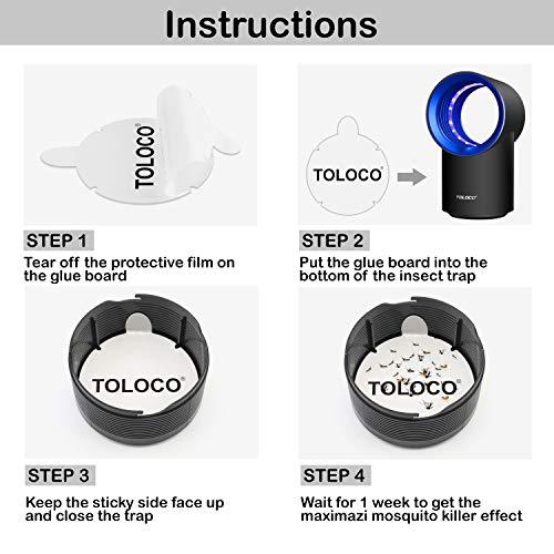 Tuzeasa Zap T3 Pro Mosquito Traps, Indoor Insect Trap ,with 5 Stic...