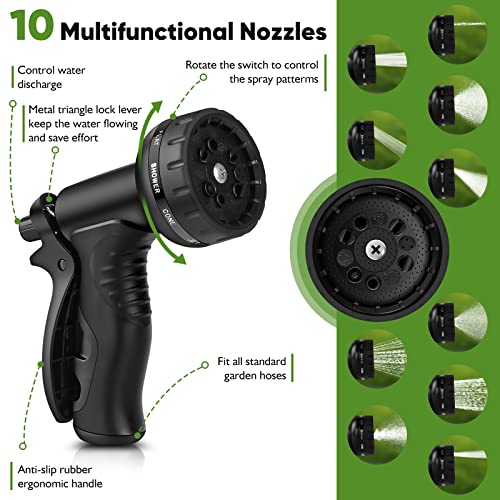 Tuzoc Metal Garden Hose 100FT, Stainless Steel Heavy Duty Water Ho...