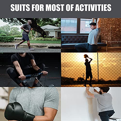 TVKSOM Workout Shirts for Men Quick Dry Moisture Wicking Athletic ...