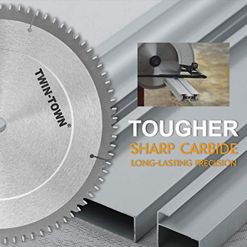 TWIN-TOWN 10-Inch 80 Tooth TCG Aluminum and Non-Ferrous Metal Saw ...