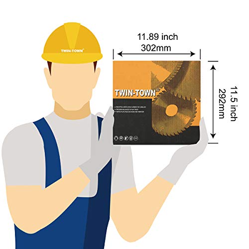 TWIN-TOWN 10-Inch 80 Tooth TCG Aluminum and Non-Ferrous Metal Saw ...