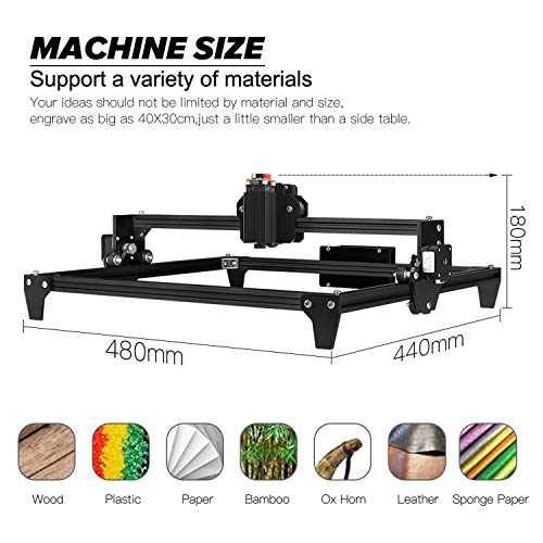 Twotrees DIY CNC Laser Engraver Kits Input 7500mw Wood Carving Eng...