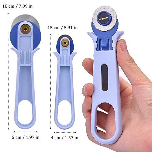 TXIN 2 Pack Professional 28mm 45mm Rotary Cutter Roller Cutting To...