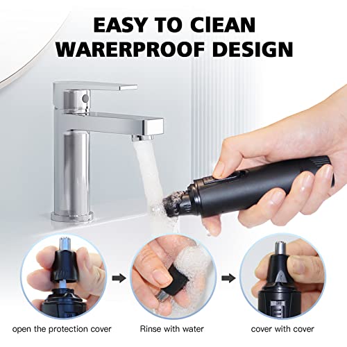 Ear and Nose Hair Trimmer-Rechargeable Nose Hair Trimmer for Men a...