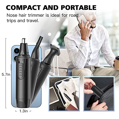 Ear and Nose Hair Trimmer-Rechargeable Nose Hair Trimmer for Men a...