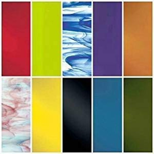 System 96 Assorted Fusible Glass 10PACK COE 96 4 x 4
