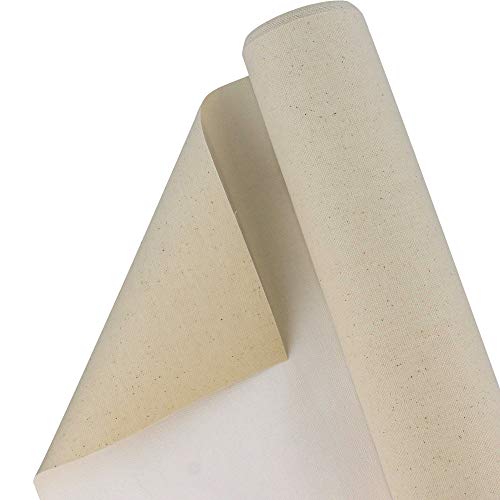 U.S. Art Supply 63 Wide x 6 Yard Long Canvas Roll - 100% Cotton 1...