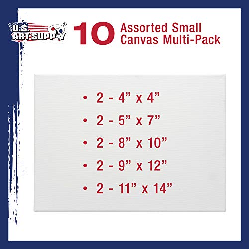 US Art Supply Multi-Pack 2-Ea of 4x4, 5x7, 8x10, 9x12, 11x14. Prof...