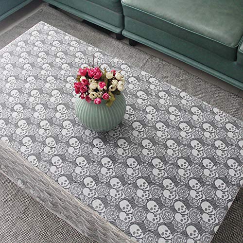 59x72 Inches Skull Lace Fabric-Cute Skull and Rose Pattern DIY lac...