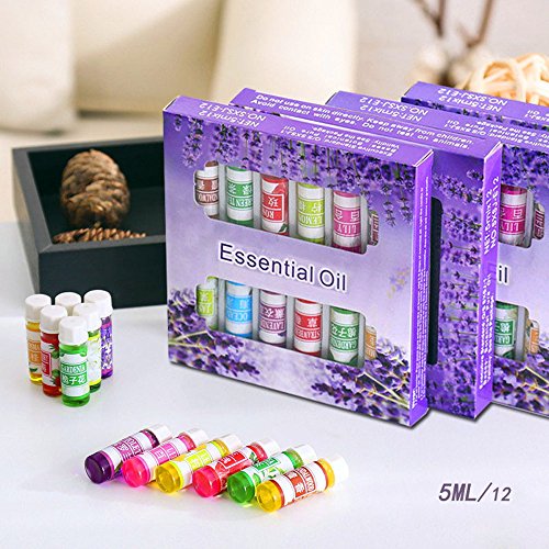vmree Top 12 Essential Oils Gift Set for Diffuser Humidifier, Mass...