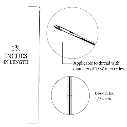 Beading Needles Size 10 25pcs with Needle Storage Tube ​