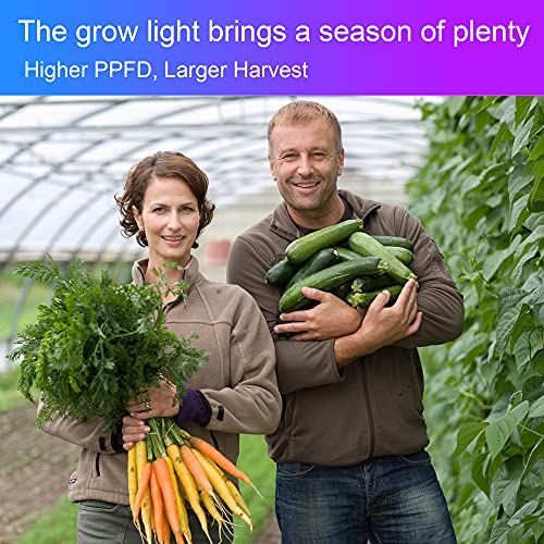Uallhome 2 Pack LED Grow Light Panel 200W Lamp for Indoor Plants, ...