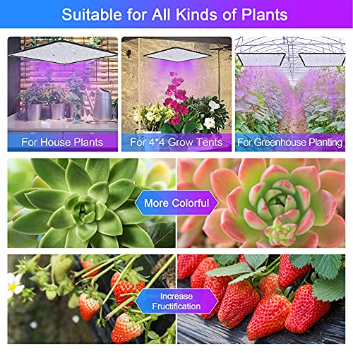 Uallhome 2 Pack LED Grow Light Panel 200W Lamp for Indoor Plants, ...