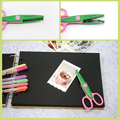 UCEC 6 Colorful Decorative Paper Edge Scissor Set, Great for Teach...