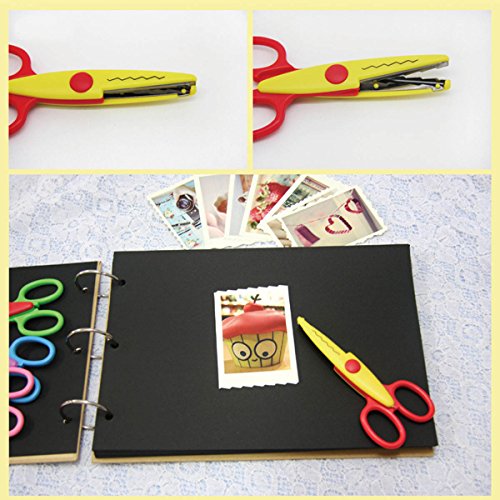 UCEC 6 Colorful Decorative Paper Edge Scissor Set, Great for Teach...