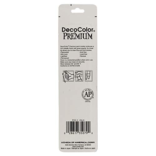 Uchida of America 350-CGLD DecoColor Premium 3 Way Chisel Point Pe...