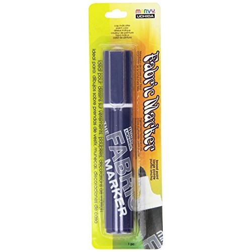 Uchida 622-C-33 Marvy Broad Point Fabric Marker, Navy