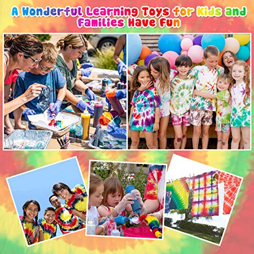 Ucradle 120ML Tie Dye Kit for Large Groups Party, 18 Colors One St...