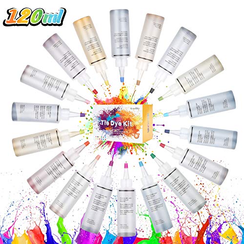 Ucradle 120ML Tie Dye Kit for Large Groups Party, 18 Colors One St...