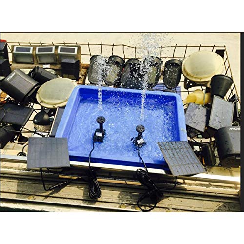 UEETEK 1.2W 7V 180L/H Solar Power Water Pump Garden Fountain Subme...