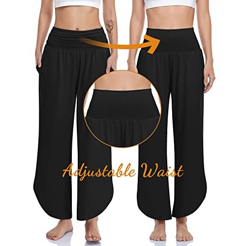 UEU Womens Wide Leg Yoga Pants High Waisted Comfy Dance Sweatpant...