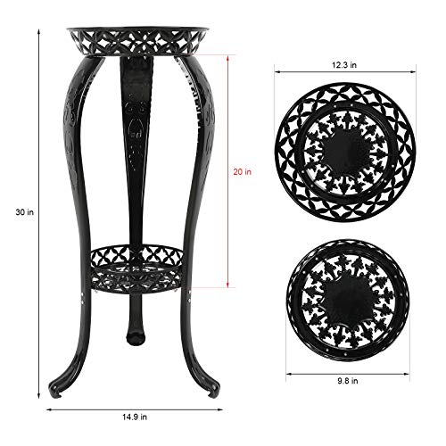 Ufine 2 Tier Metal Plant Stand Indoor Outdoor Iron Art Flower Pot ...