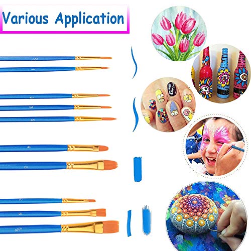 20 Pcs Paint Brushes for Acrylic Painting