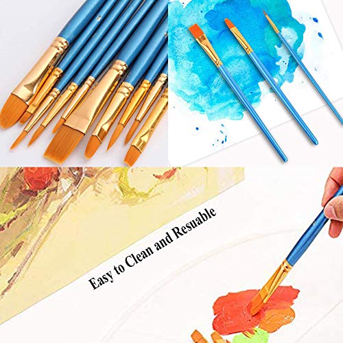 20 Pcs Paint Brushes for Acrylic Painting