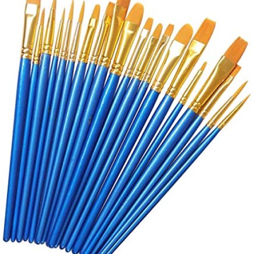 20 Pcs Paint Brushes for Acrylic Painting