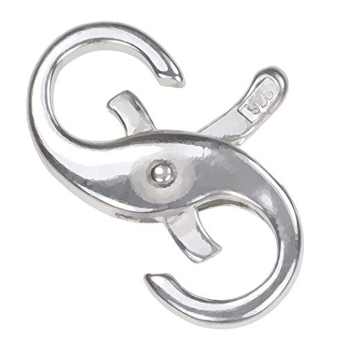 uGems Double Opening Sterling Silver Infinity Figure Eight Lobster...