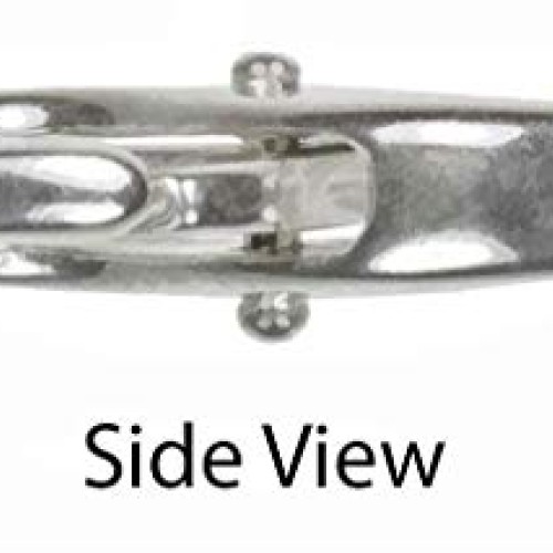 uGems Double Opening Sterling Silver Infinity Figure Eight Lobster...