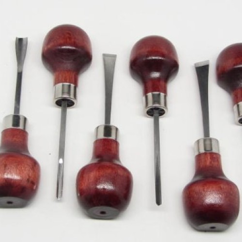 18pc Woodcarving Tools mith Palm Gouges Chisels Parting Veiner...