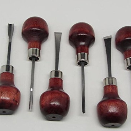 18pc Woodcarving Tools mith Palm Gouges Chisels Parting Veiner...