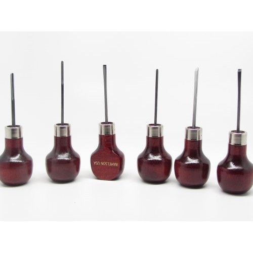 18pc Woodcarving Tools mith Palm Gouges Chisels Parting Veiner...
