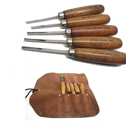 tock mith Woodcarving V & U Chisel Carving Set for Checker...