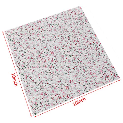 50pcs 10 x 10 100% Printed Cotton Quilting Fabric Bundle Squares ...