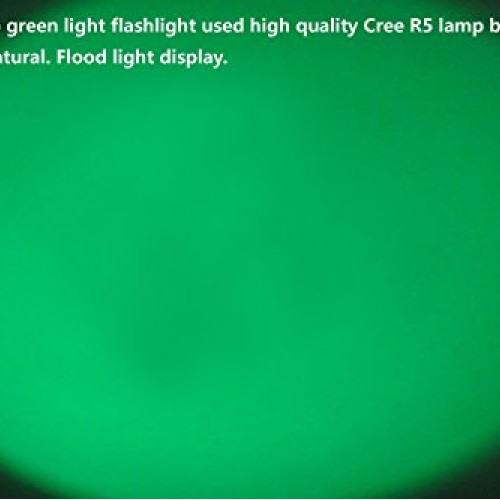 Ulako Single 1 Mode Zoomable LED 150 Yard Green Light Flashlight T...