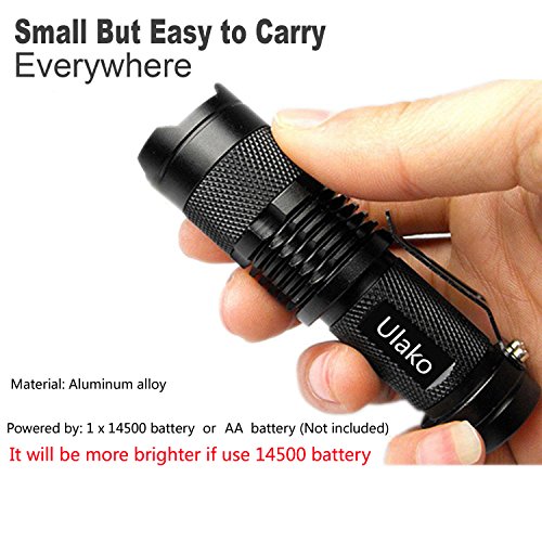 Ulako Single 1 Mode Zoomable LED 150 Yard Green Light Flashlight T...