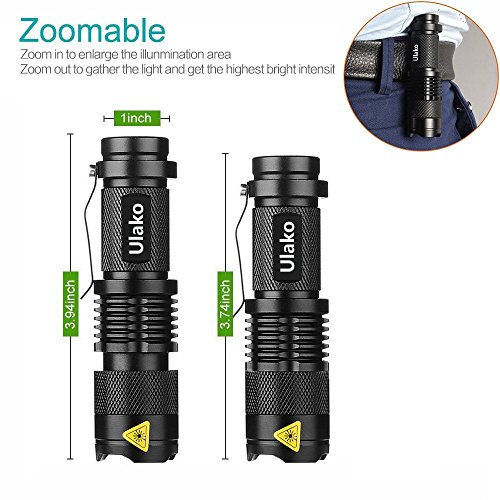 Ulako Single 1 Mode Zoomable LED 150 Yard Green Light Flashlight T...