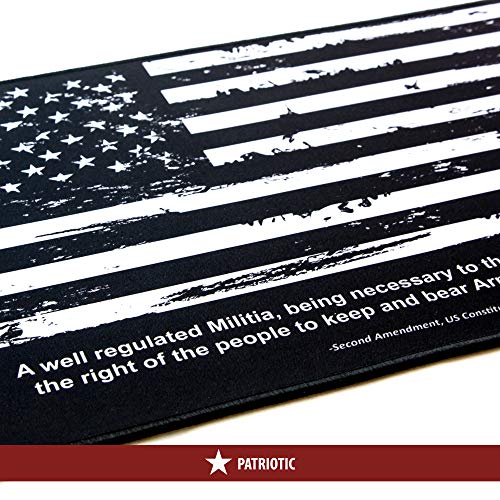 Ultimate Rifle Build Distressed Flag Cleaning Mat 11x17