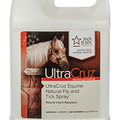 UltraCruz Equine Natural Fly and Tick Spray for Horses, 1 Gallon R...