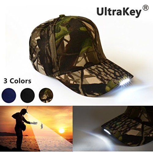 UltraKey Hands Free LED Baseball Cap Hat for Outdoor Jogging Hip H...