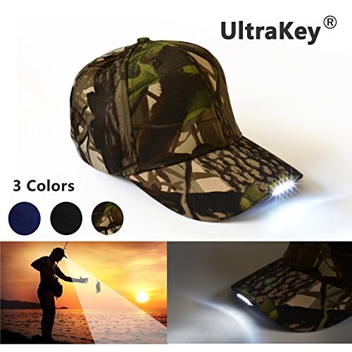 UltraKey Hands Free LED Baseball Cap Hat for Outdoor Jogging Hip H...
