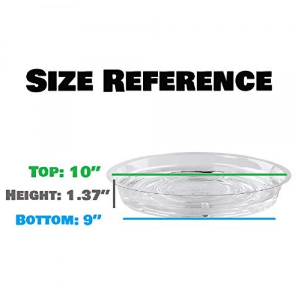 Details about   UltraOutlet 20 Pack Clear Plastic Plant Saucer Drip Trays Small Plant Plate Dish 