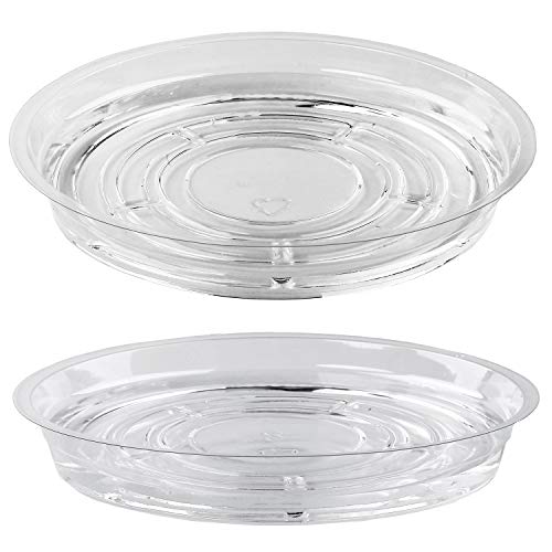UltraOutlet 20 Pack 6 Inches Clear Plastic Plant Saucer Drip Trays...